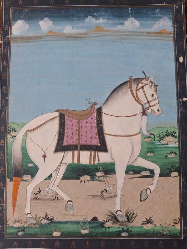The Dancing White Charger: Patiala School Royal Horse, Circa 1765