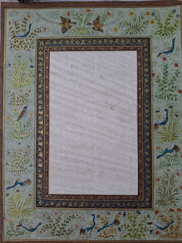 The Garden of Gold: Antique-Style Miniature Border with 24K Gold Leaf
