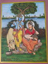 Shree Radha Krishna: The Divine Flute Player with Kamdhenu
