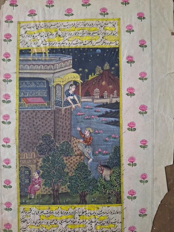 The Secret Ascent: Royal Rendezvous on a Moonlit Palace Wall
