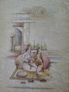 The Huqqa Romance: Royal Couple on a Terrace with Light Wash