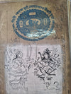 Divine Encounter: The Supreme Deities on 100-Year-Old Royal Stamp